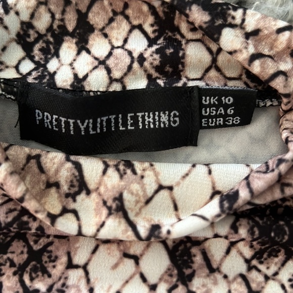 Pretty Little Things Snake Dress-6 - Picture 2 of 2